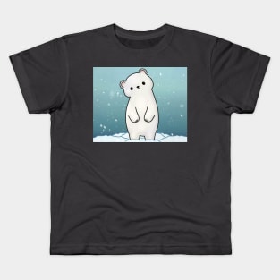 Adorable Polar Bears Snowing Lover Gift Kids T-Shirt